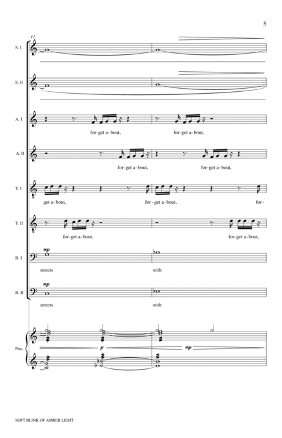 soft blink of amber light 4-Part scores gallery preview page 5