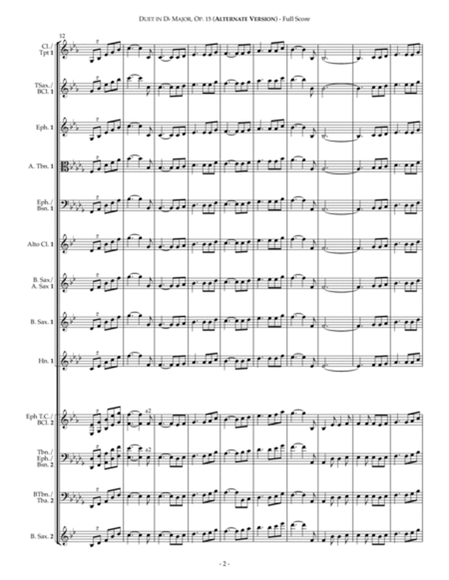 Duet in D-Flat Major, Op. 15 (Alternate Version) image number null