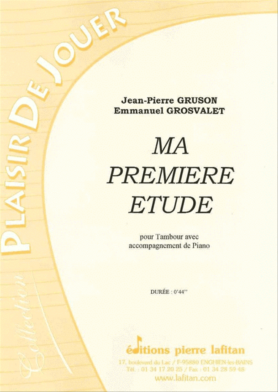 Ma Premiere Etude Piano Accompaniment scores gallery preview page 1