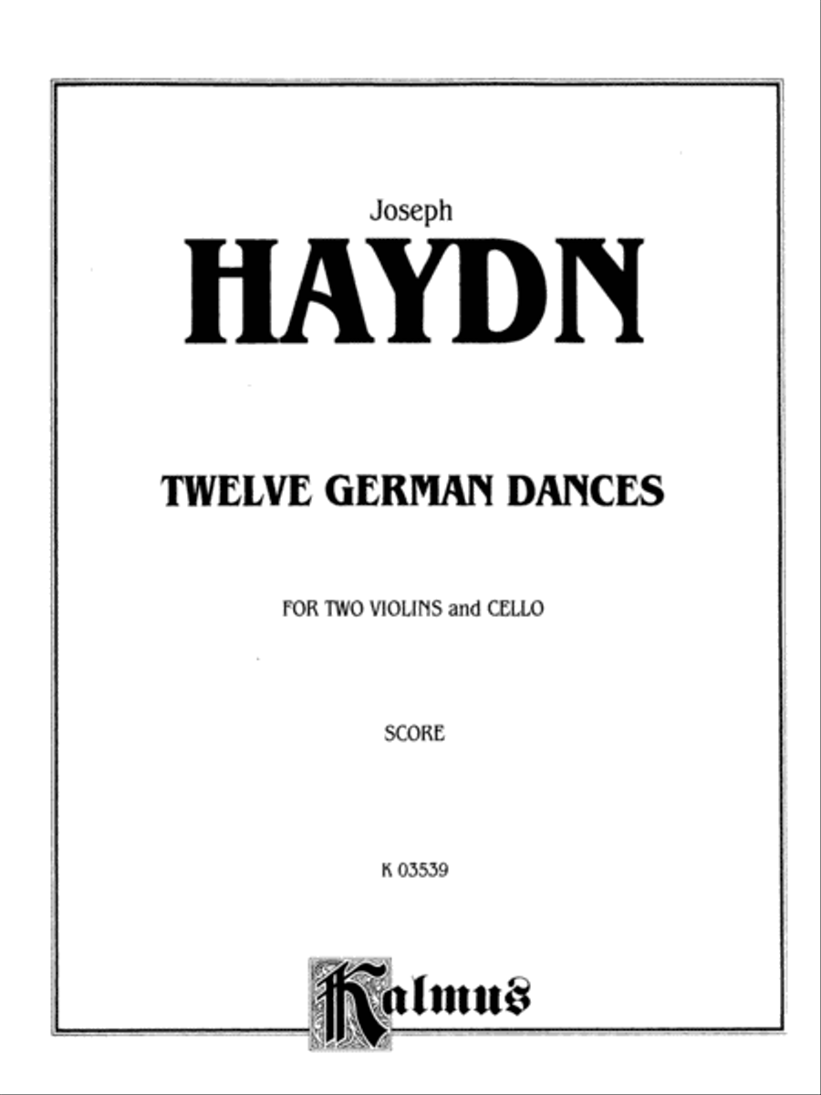 Twelve German Dances Small Ensemble scores gallery preview page 2