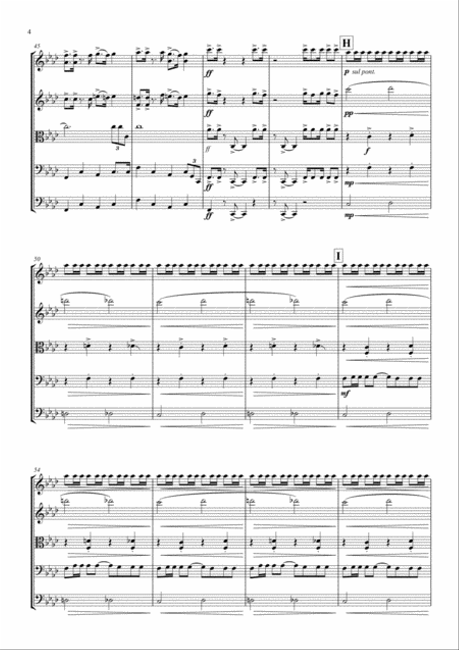 James Bond Theme String Orchestra scores gallery preview page 4