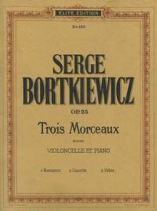 Book cover for Three Pieces op. 25