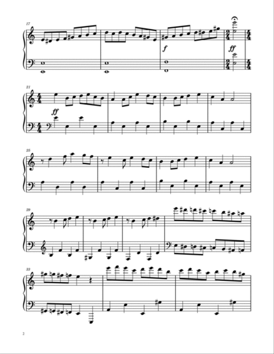 Tetris Theme Easy Piano scores gallery preview page 2