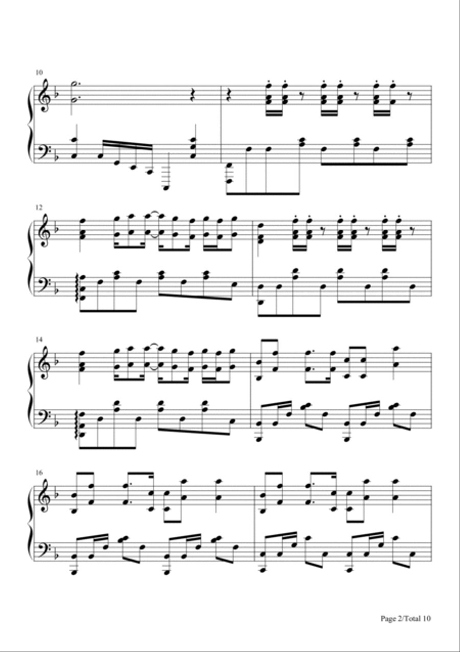 Blank Space Blank Space Piano Solo scores gallery preview page 2