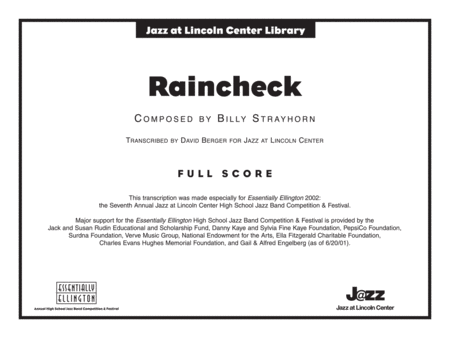 Raincheck: Score