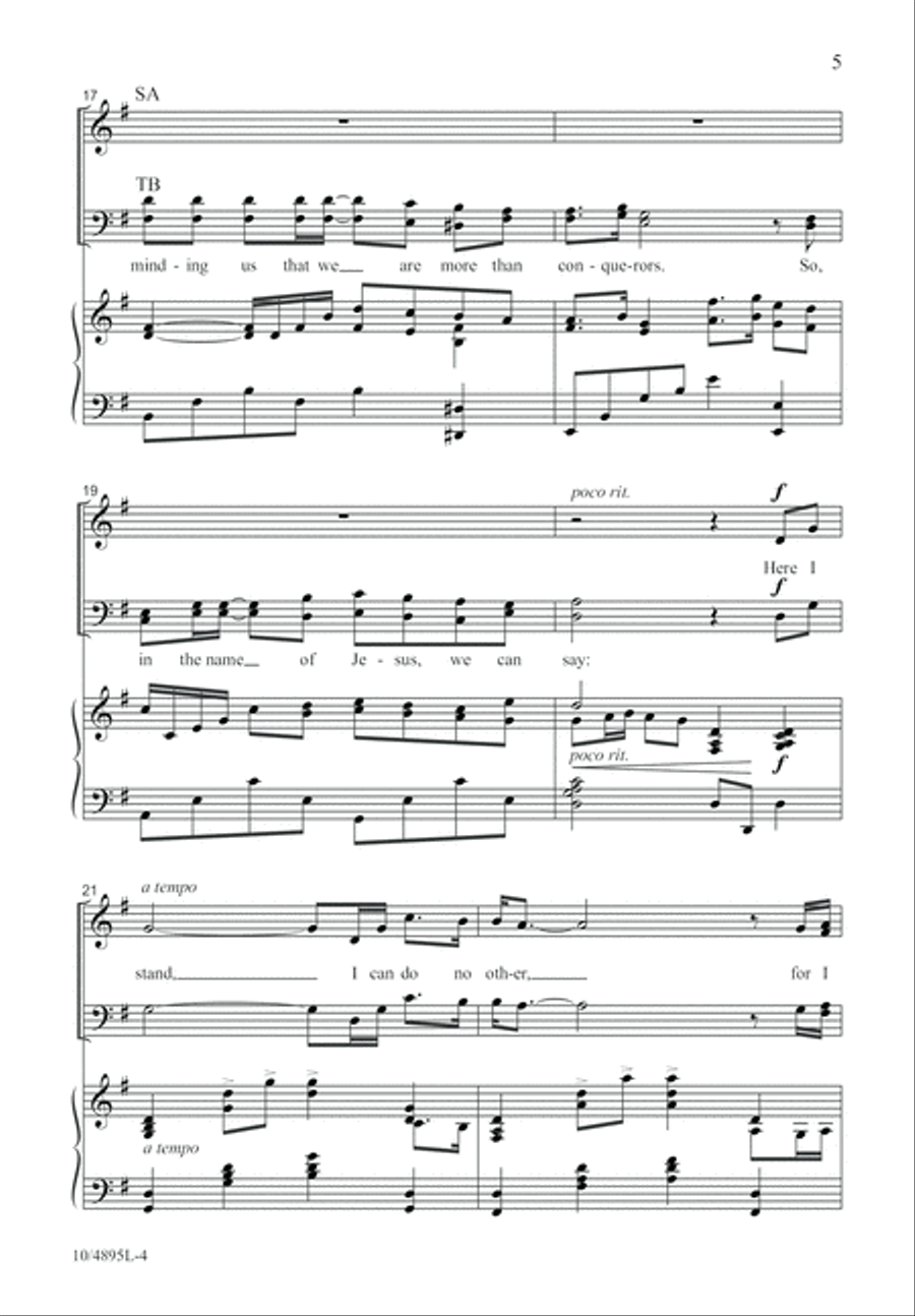 Here I Stand 4-Part scores gallery preview page 5