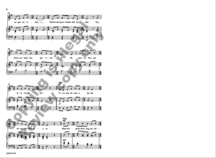 Easter Sequence 4-Part scores gallery preview page 6