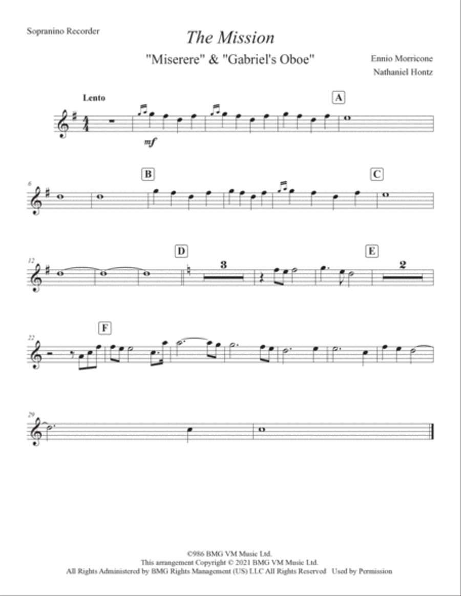 Gabriel's Oboe Gabriel's Oboe Chamber Music scores gallery preview page 4