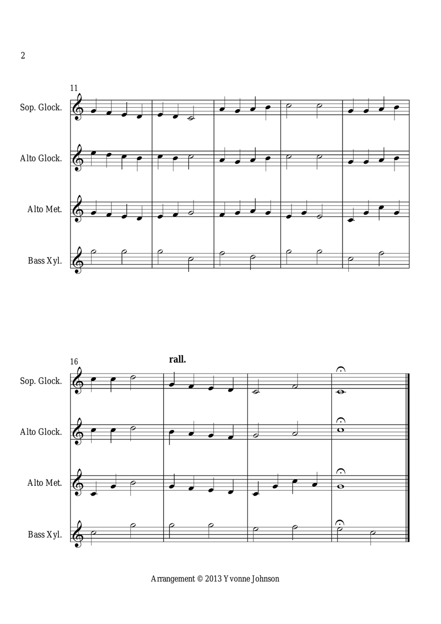 Jolly Old Saint Nicholas And Good King Wenceslas - For Orff Ensemble image number null