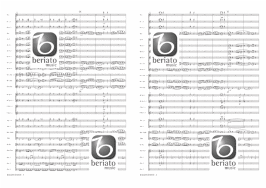 Balkan Dance Balkan Dance Concert Band scores gallery preview page 4