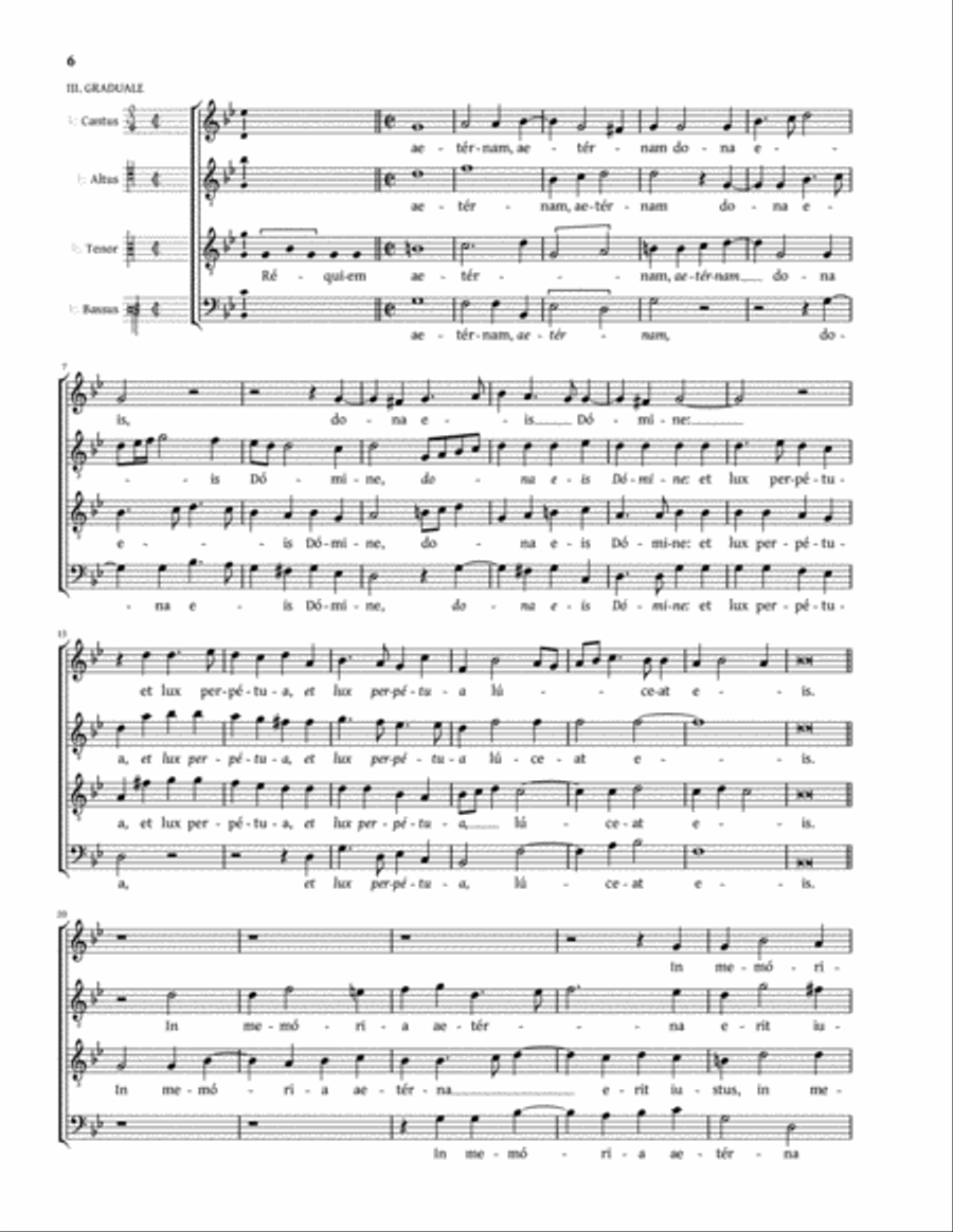 Missa pro defunctis (Amon) 4-Part scores gallery preview page 6