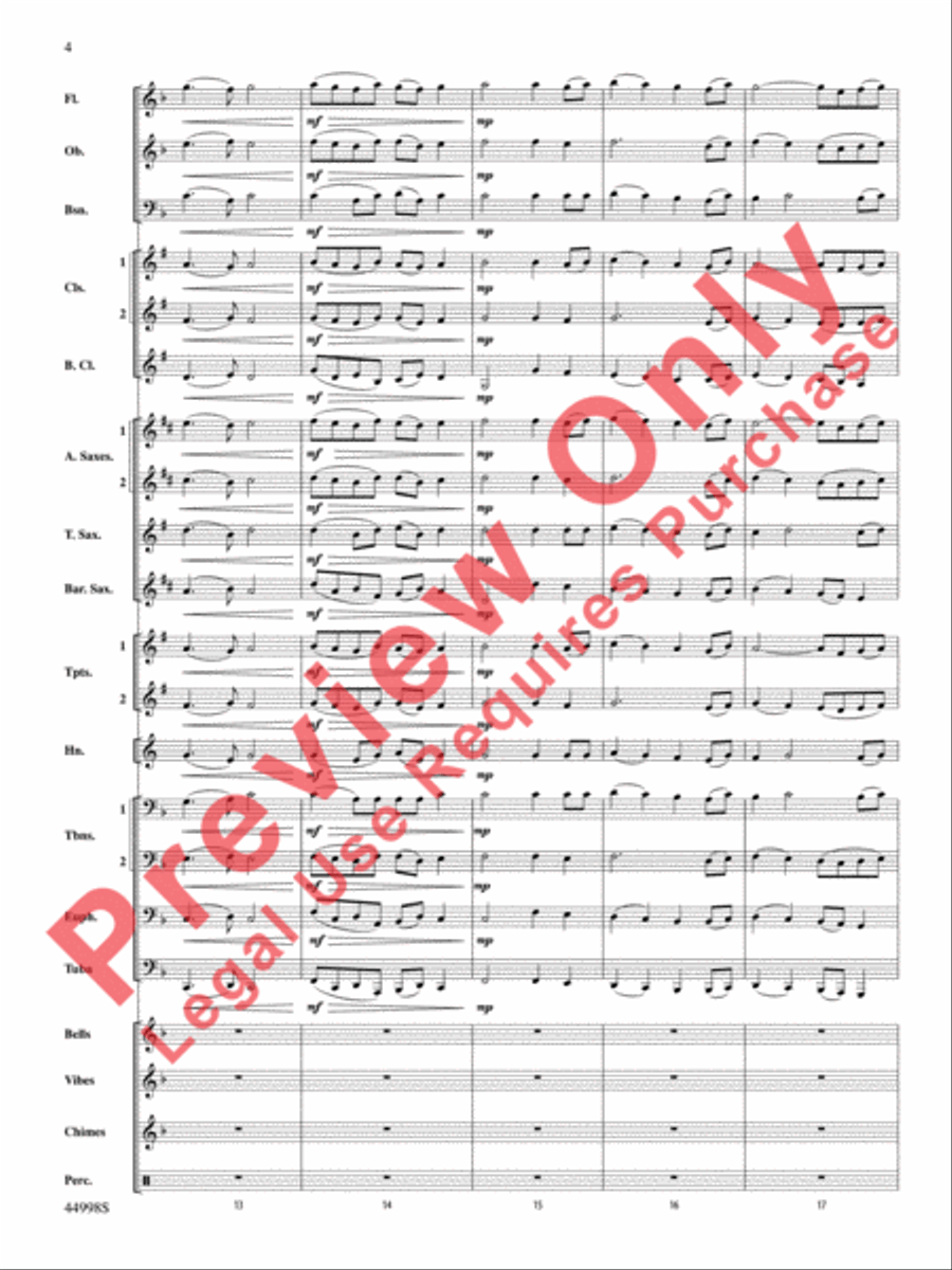 Ave Maria Concert Band scores gallery preview page 5