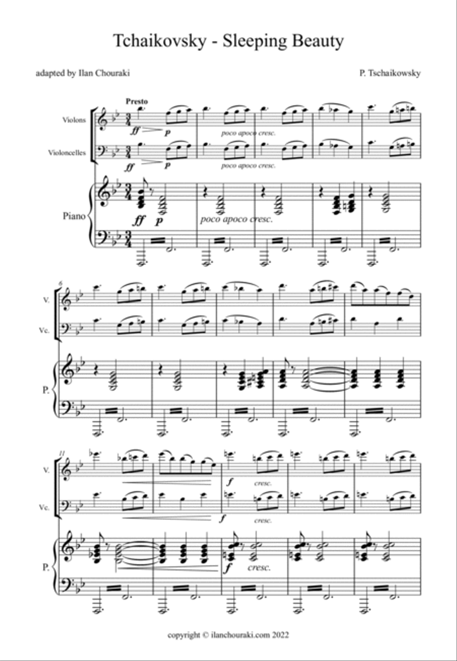 Sleeping Beauty - Piano Trio Sleeping Beauty - Piano Trio Piano Trio scores gallery preview page 2