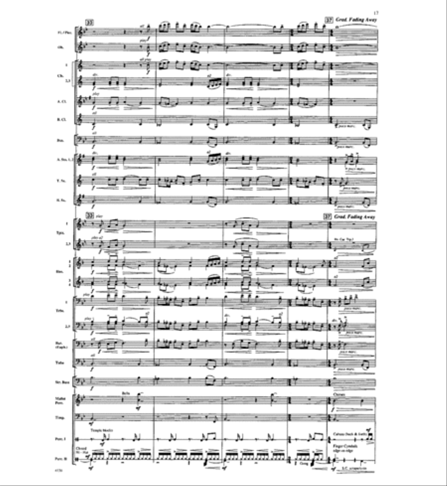 Where the River Flows Where the River Flows Concert Band scores gallery preview page 16