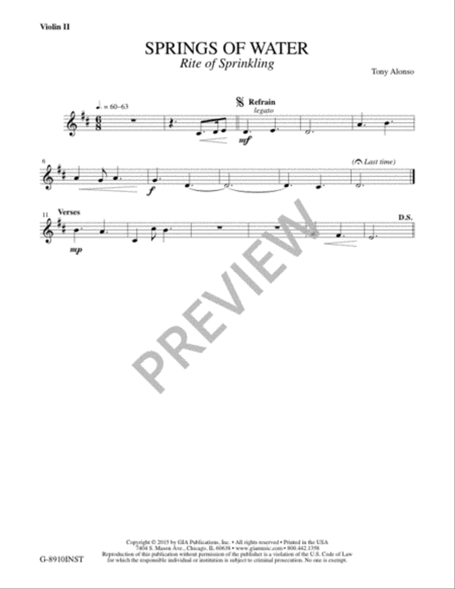 Springs of Water - Instrument edition Flute scores gallery preview page 5