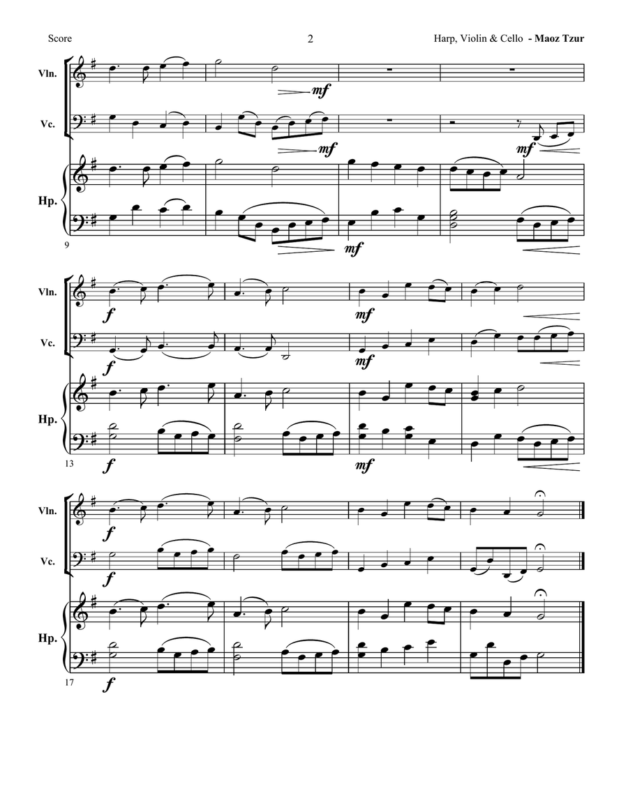 Maoz Tzur - Rock of Ages Maoz Tzur - Rock of Ages Small Ensemble scores gallery preview page 2