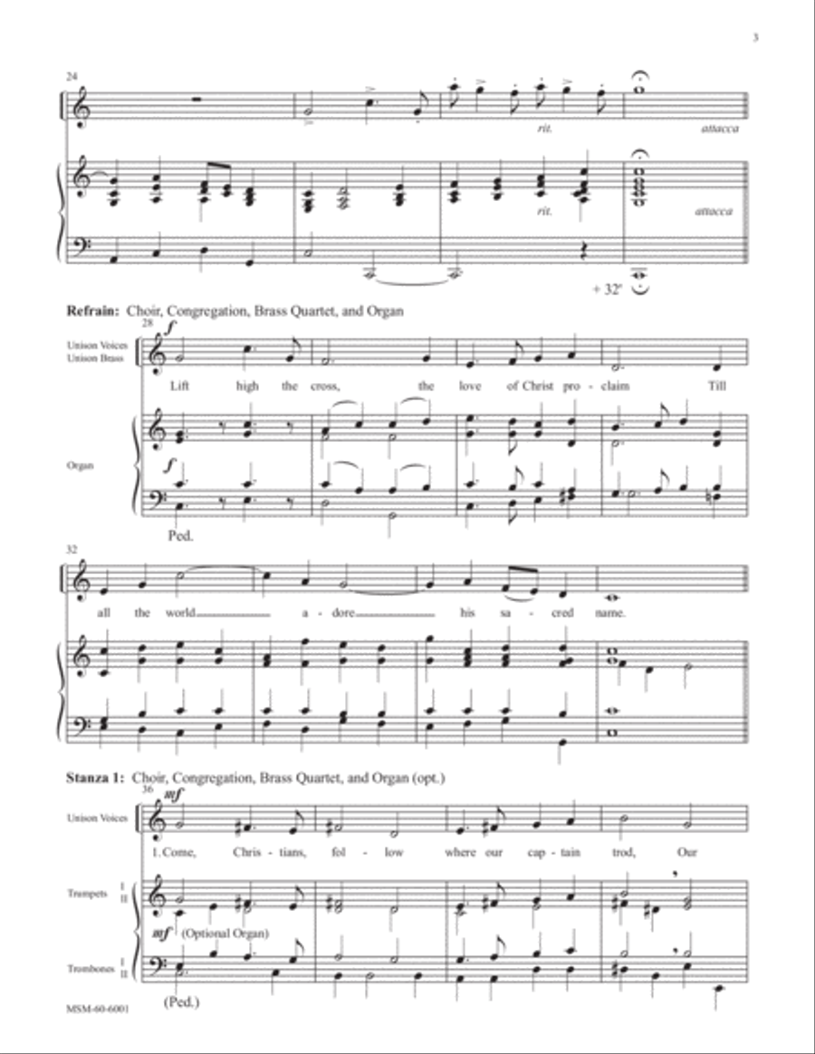 Lift High the Cross Choir scores gallery preview page 3