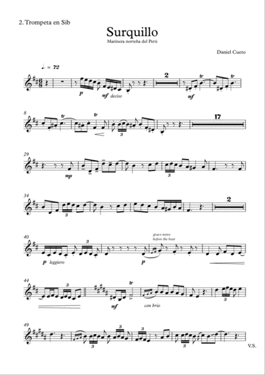 SURQUILLO for brass octet Brass Ensemble scores gallery preview page 5