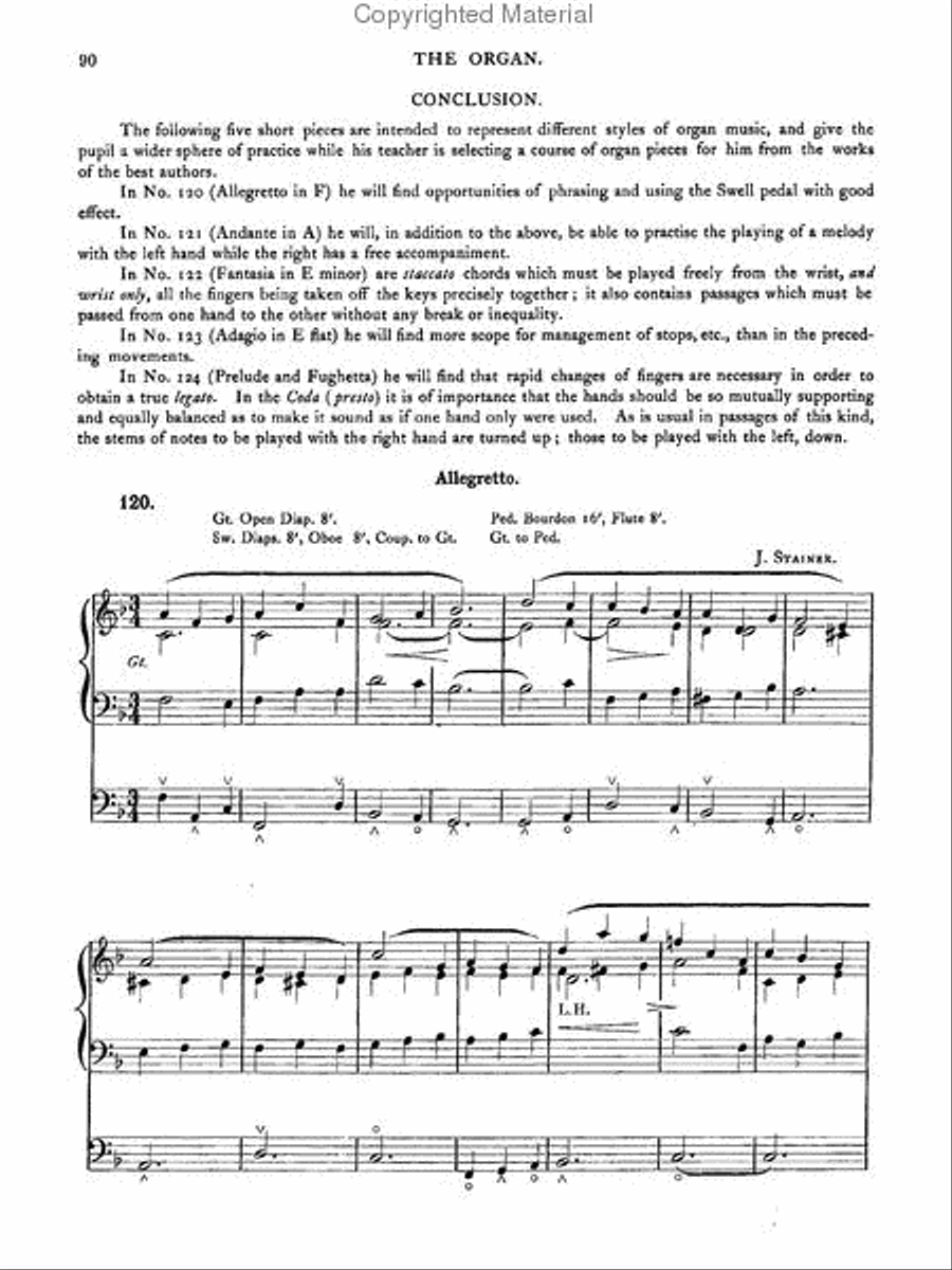 Complete Organ Method -- A Classic Text on Organ Technique Organ scores gallery preview page 4