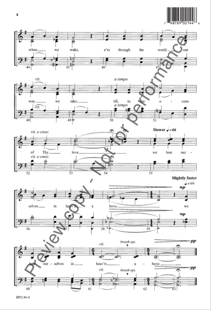 Sun of My Soul - Fettke Sun of My Soul - Fettke 4-Part scores gallery preview page 5