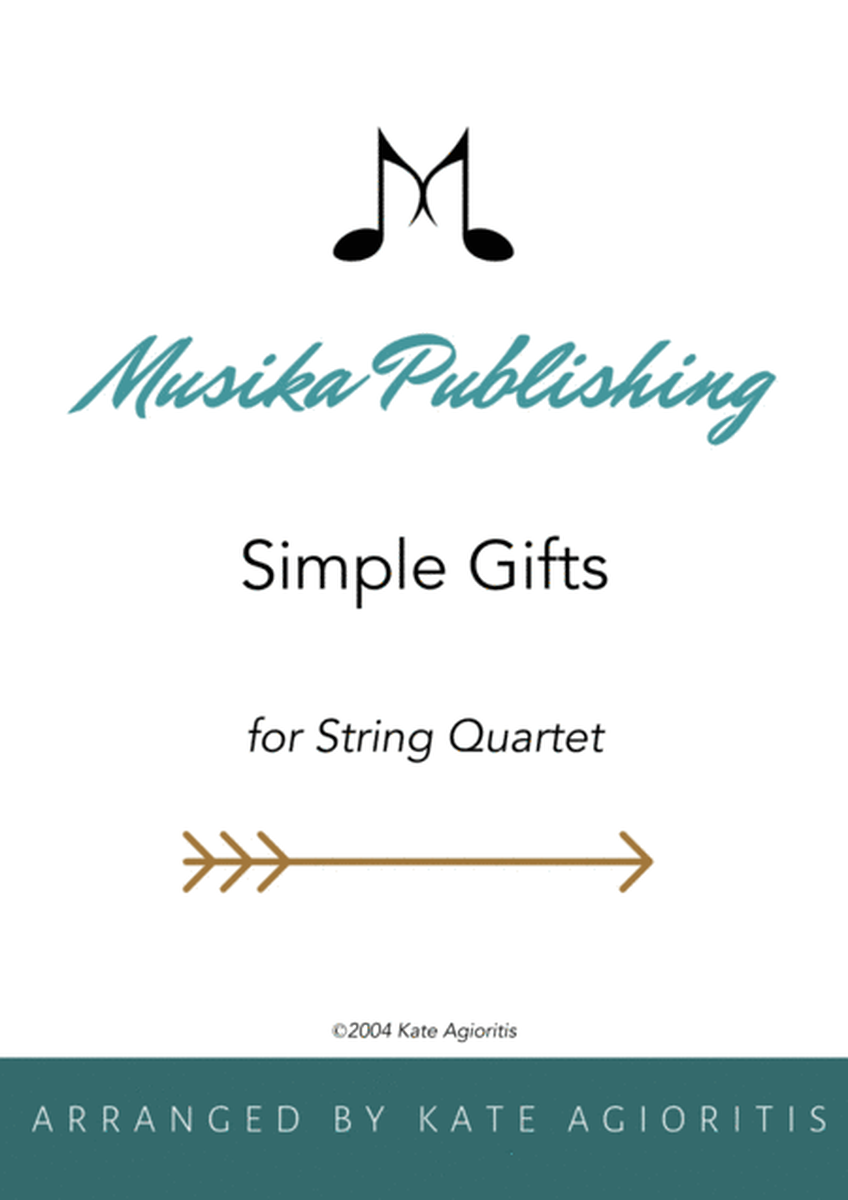 Simple Gifts - for String Quartet image number null