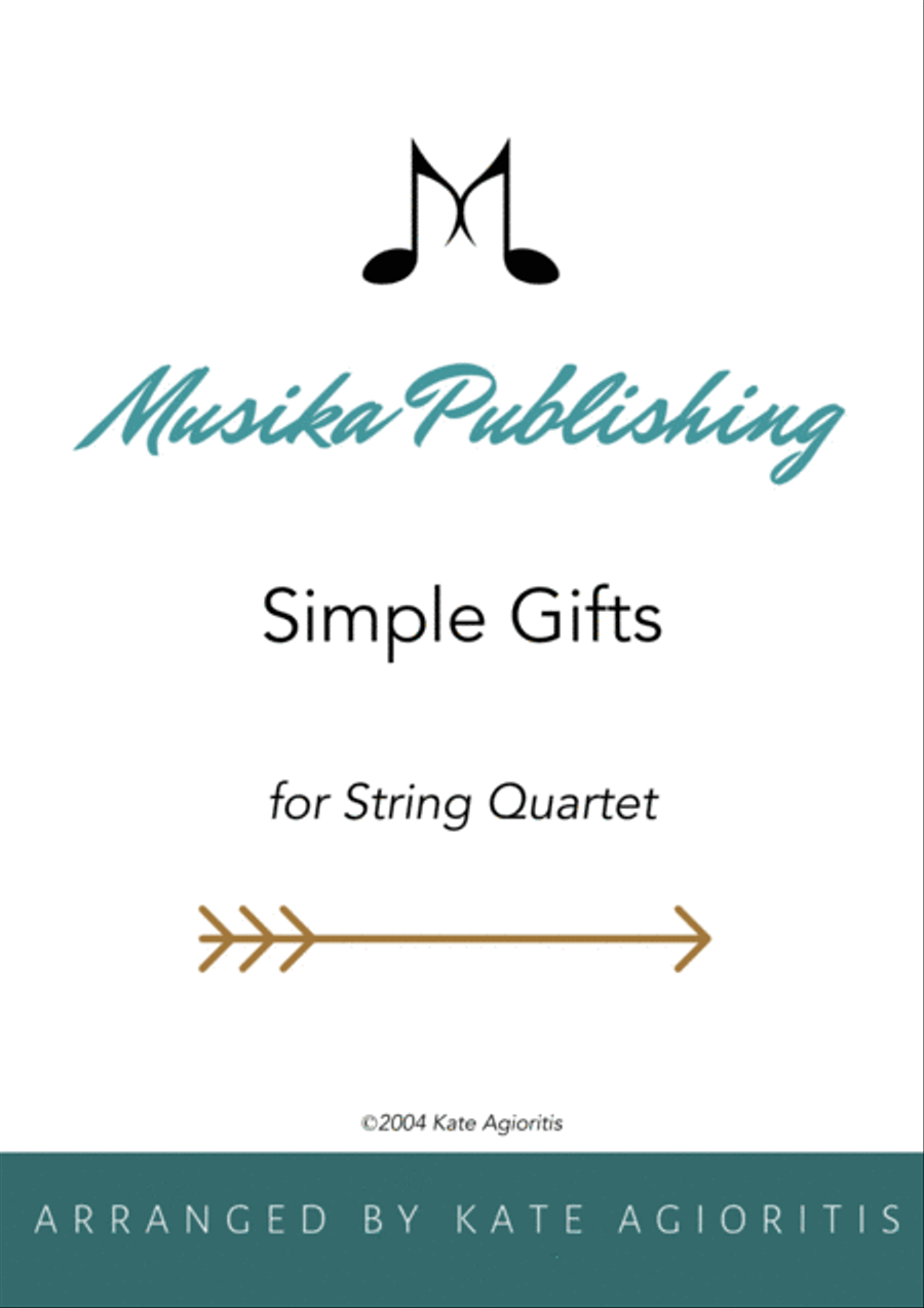 Simple Gifts - for String Quartet String Quartet scores gallery preview page 1