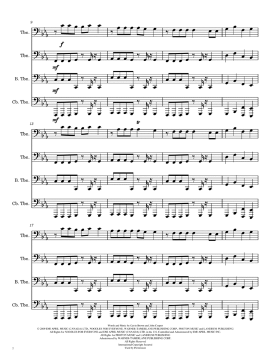 Monster Monster Trombone scores gallery preview page 2
