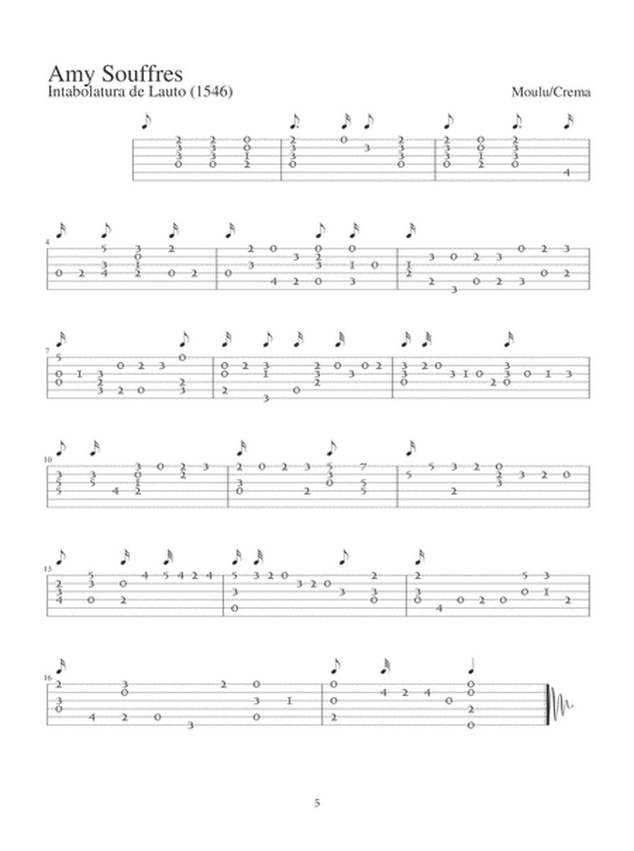 Renaissance Lute Repertoire - Guitar Tablature Edition