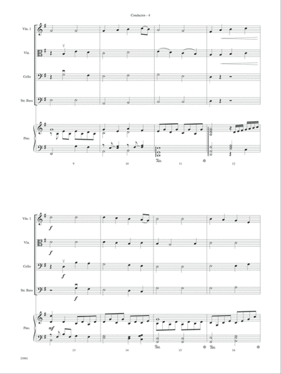 Around the World in One Concert: Score String Orchestra scores gallery preview page 4