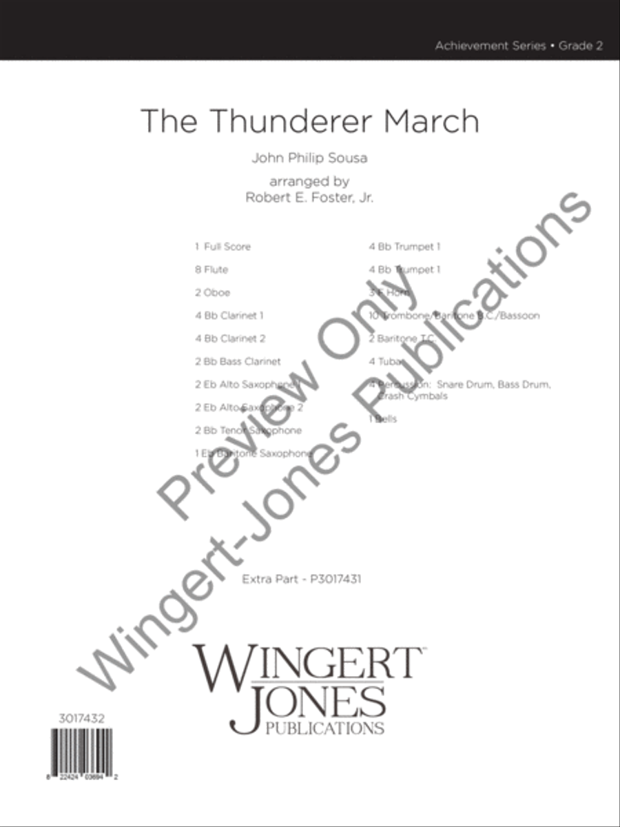 The Thunderer March The Thunderer March Concert Band scores gallery preview page 2