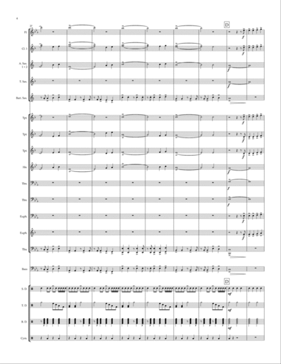 Not Afraid Marching Band scores gallery preview page 4