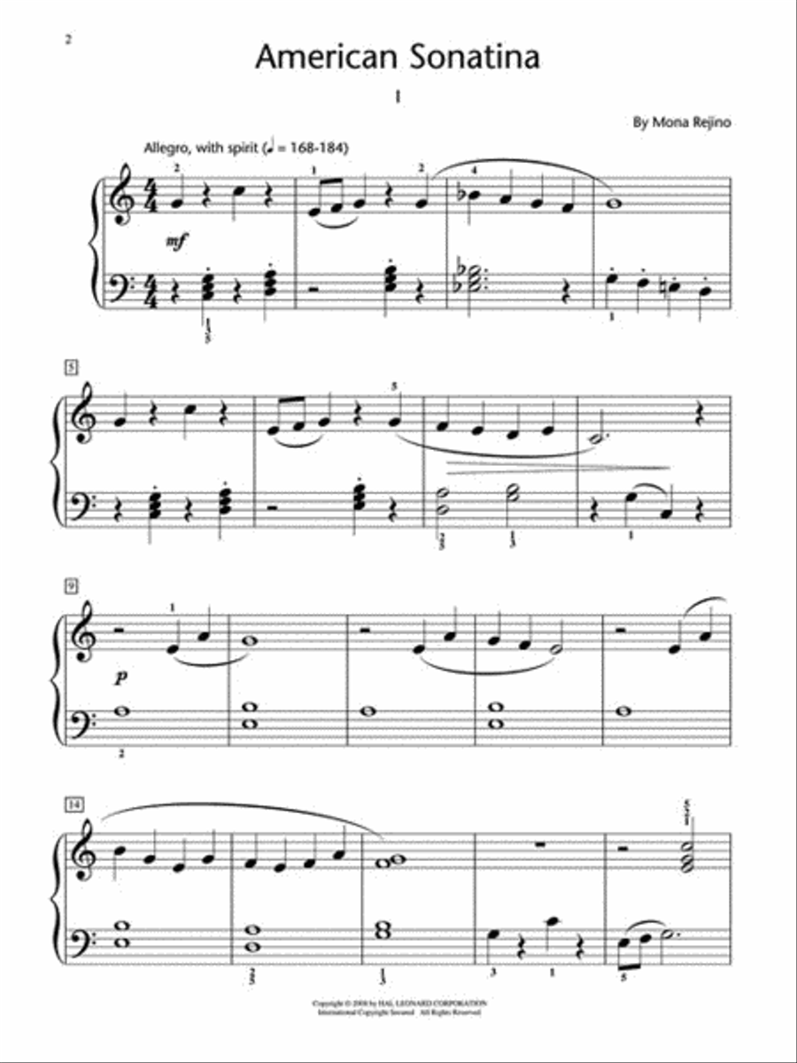 American Sonatina Piano Method scores gallery preview page 2
