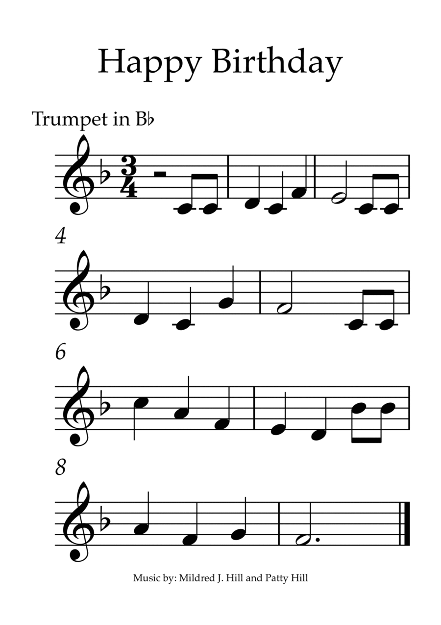 Happy birthday trumpet new arrivals