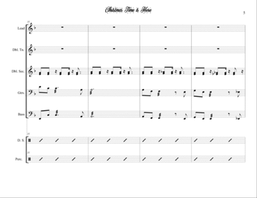Christmas Time Is Here Steel Drum Band scores gallery preview page 5