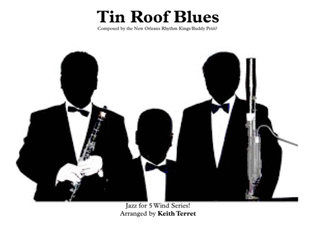 Book cover for Tin Roof Blues for Wind Quintet ''Jazz for 5 Wind Series''