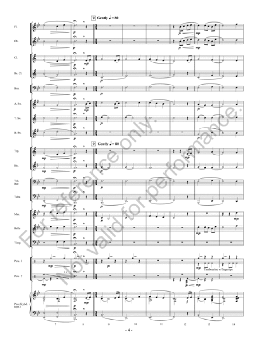 Forever Flying Concert Band scores gallery preview page 5