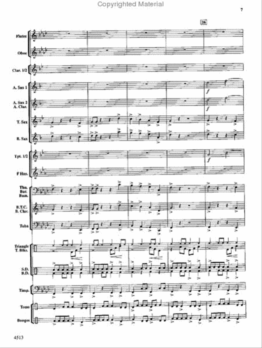 The Invincible Warrior Concert Band scores gallery preview page 6