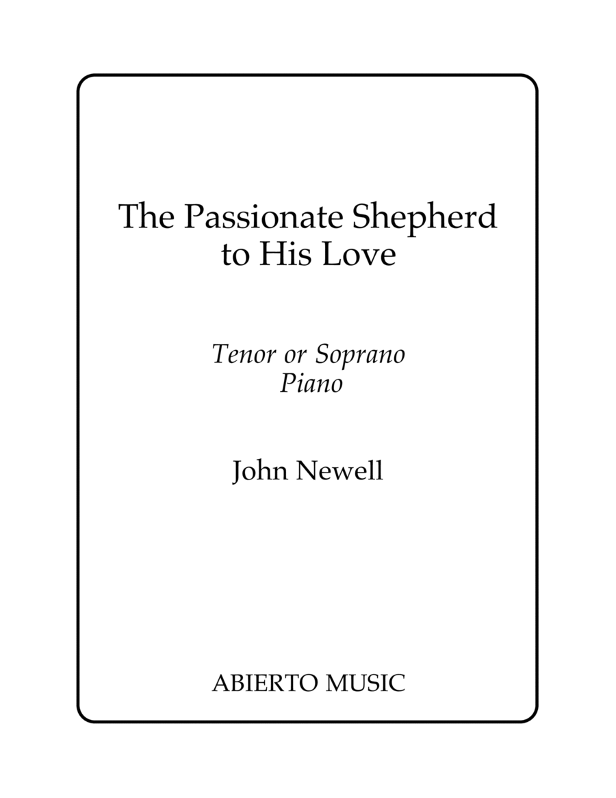 The Passionate Shepherd to His Love image number null