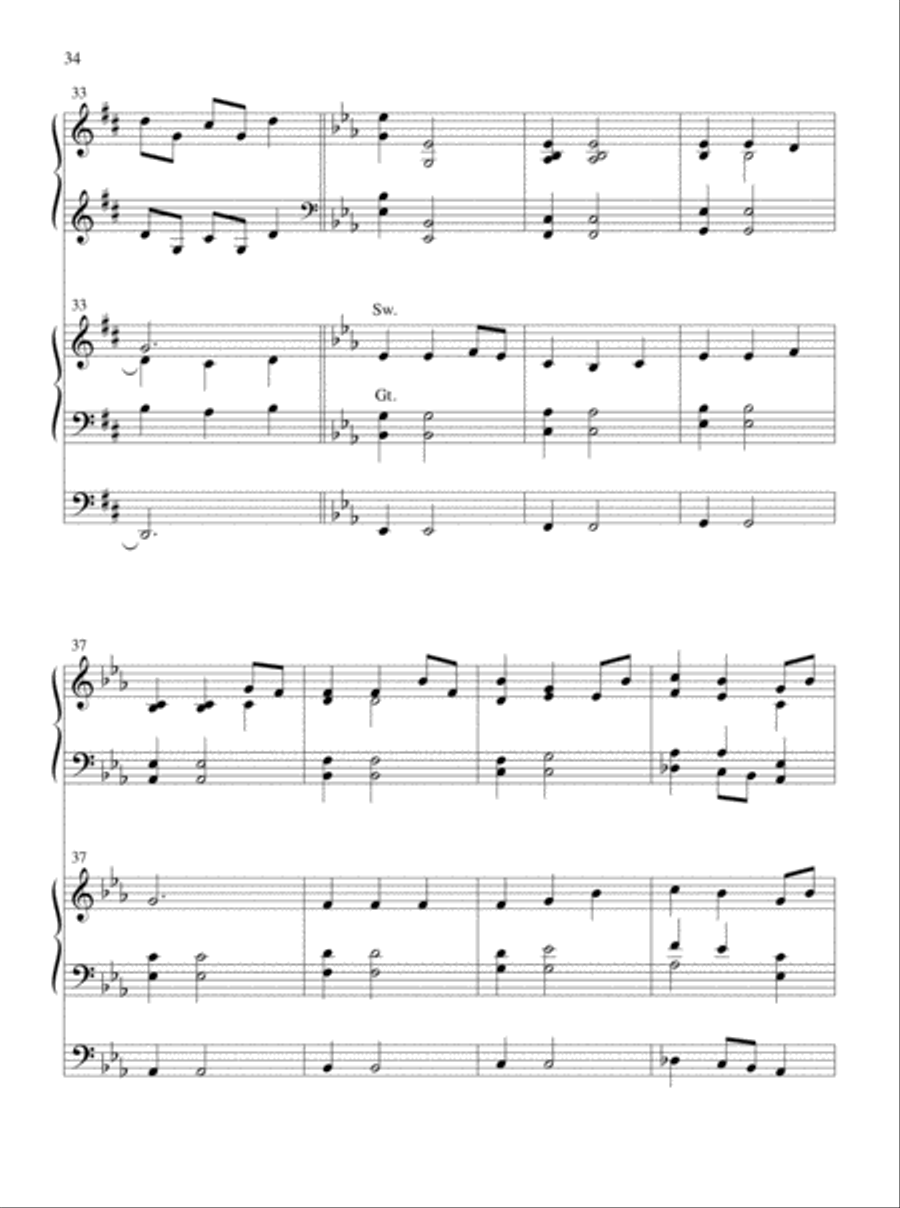 Glory and Honor, Praise and Adoration! Organ scores gallery preview page 19