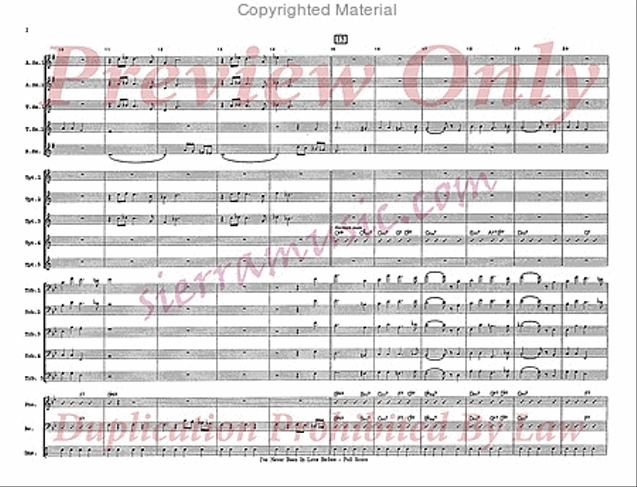 I've Never Been In Love Before Jazz Ensemble scores gallery preview page 3