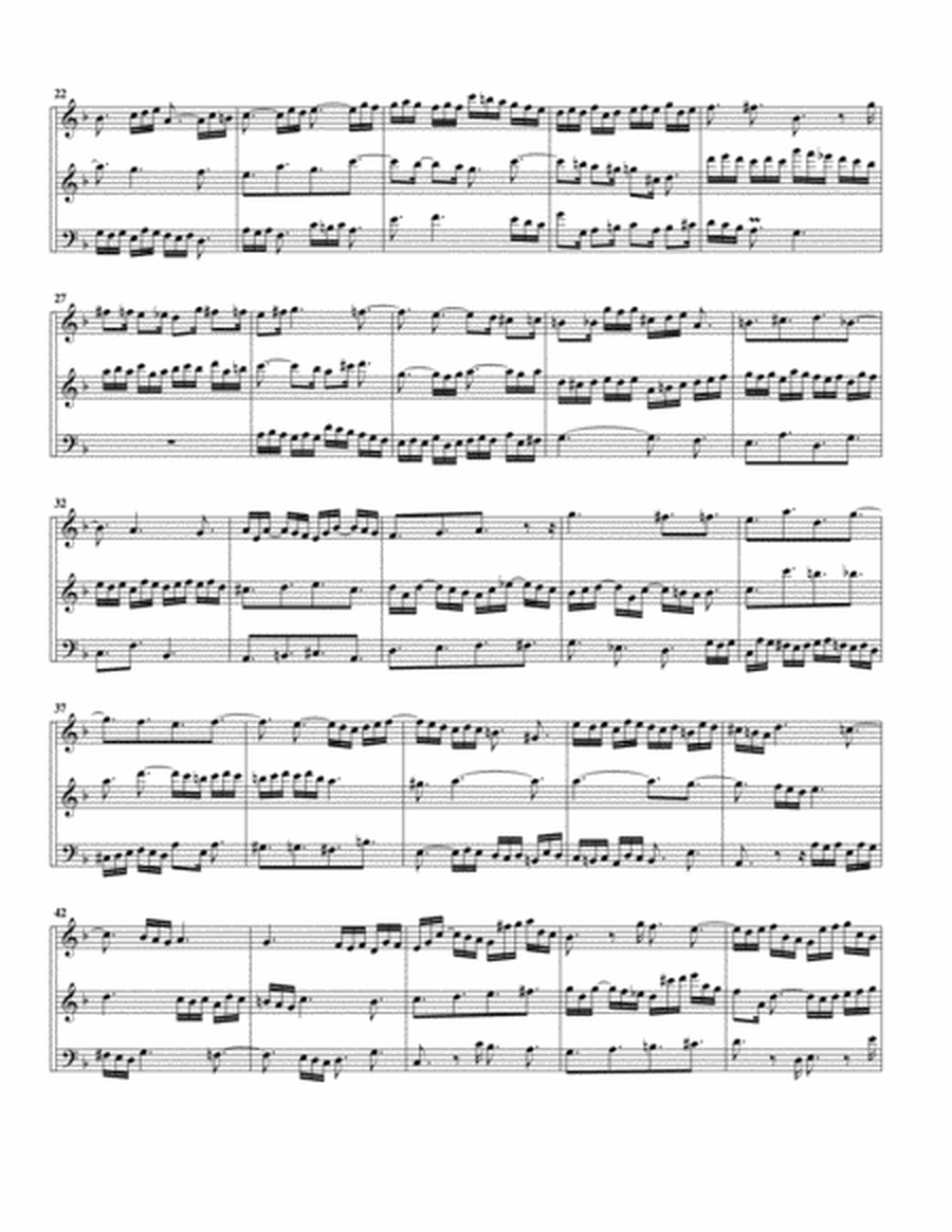 Fugue from Das wohltemperierte Klavier II, BWV 873/II (arrangement for 3 recorders)