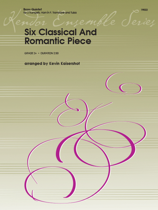 Book cover for Six Classical And Romantic Piece