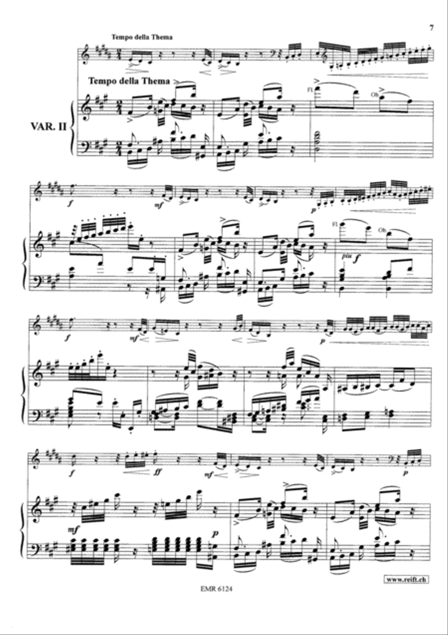 Variations On A Rococo Theme Flugelhorn scores gallery preview page 19