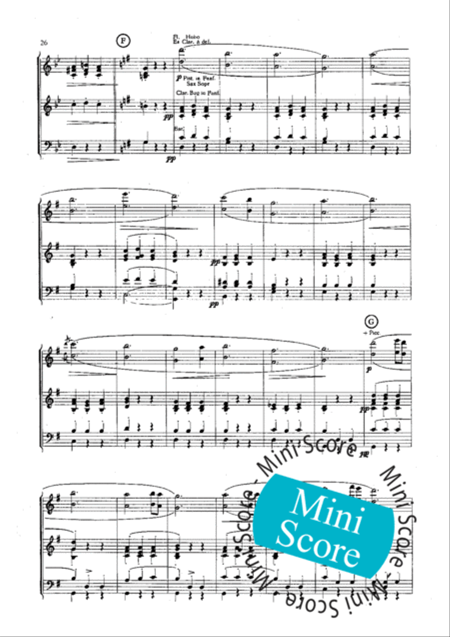 Slavische Dansen No 1,6 en 8 Concert Band scores gallery preview page 28