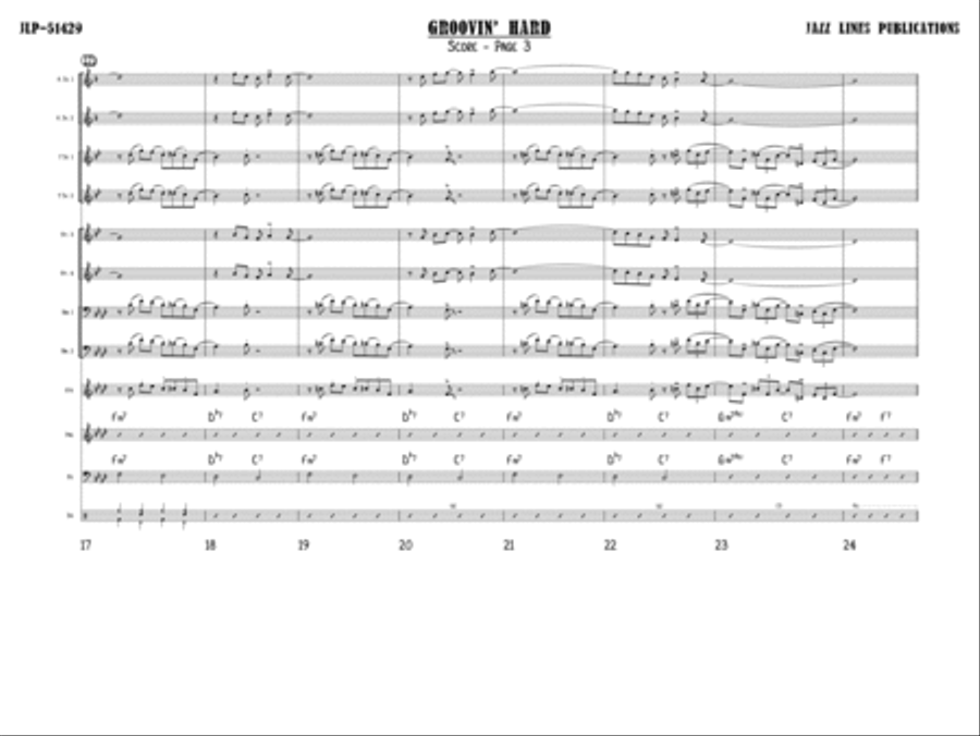 Groovin' Hard Big Band scores gallery preview page 4