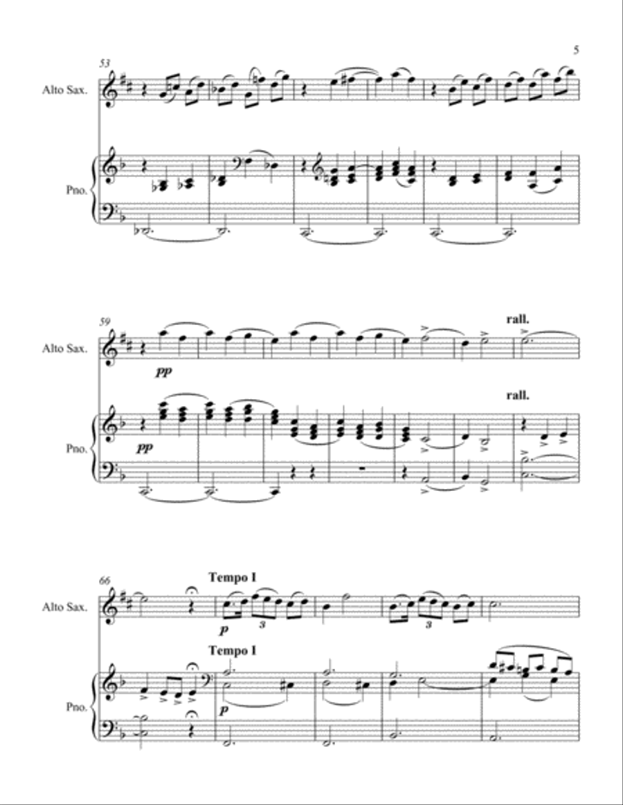 Intermezzo Alto Saxophone scores gallery preview page 5