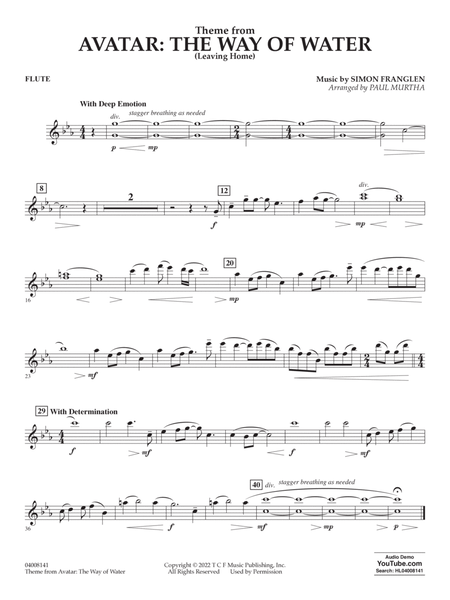 Theme from Avatar: The Way of Water (arr. Paul Murtha) - Flute