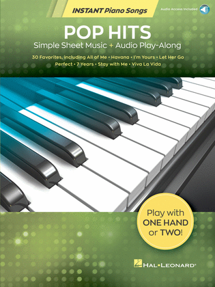Book cover for Pop Hits – Instant Piano Songs
