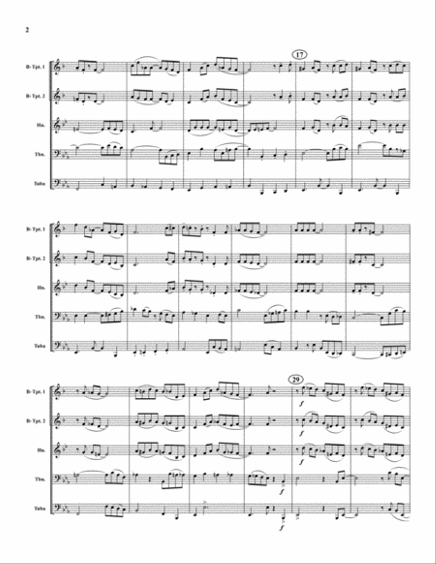 Livery Stable Blues Livery Stable Blues Brass Quintet scores gallery preview page 2