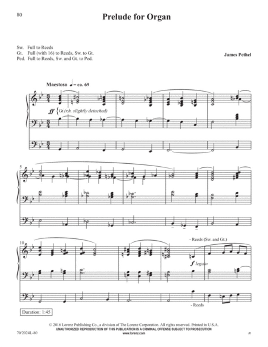The Sacred Organ Library, Vol. 1 Organ Solo scores gallery preview page 37